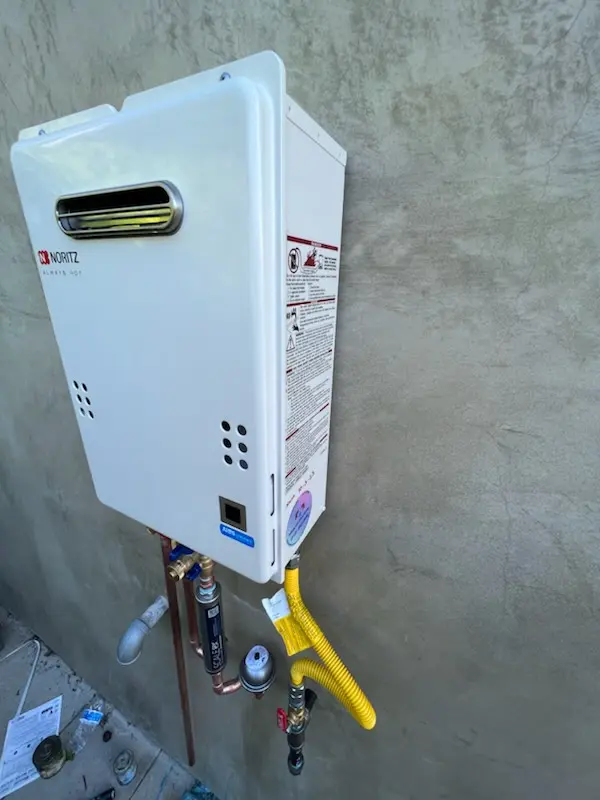 Tankless water heater installation for Suffolk Pines homes